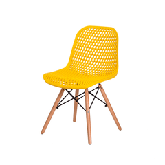 Cadeira Colmeia Eloisa Amarela