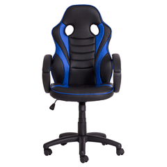 Cadeira Gamer FX Racer PU Preta e Azul