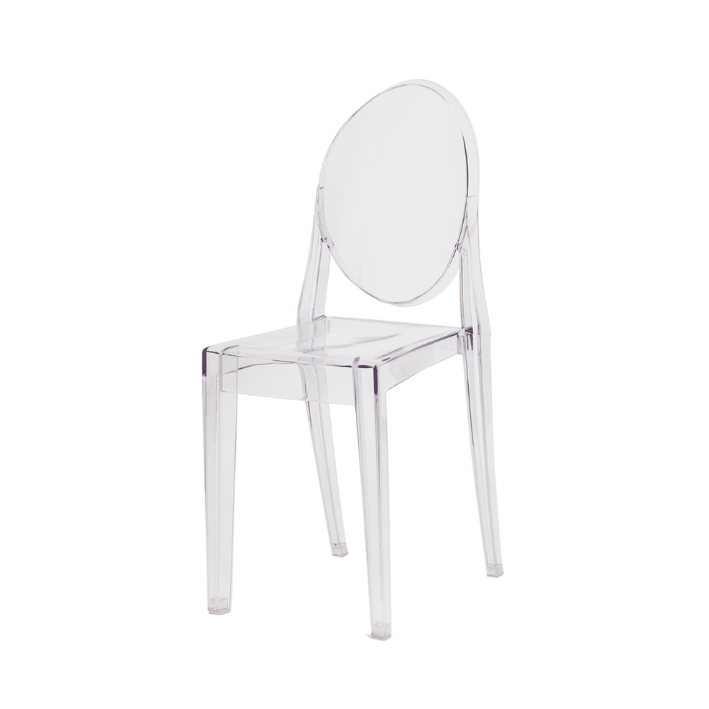 Kit 4 Cadeiras Victoria Ghost Transparente